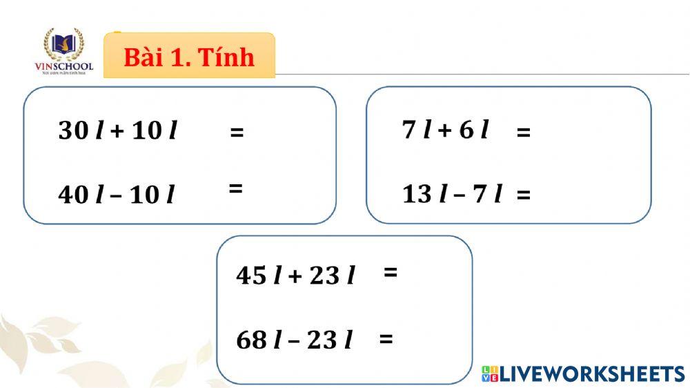 Luyện tập chung t10