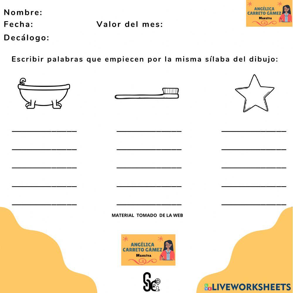 Palabras que inician igual