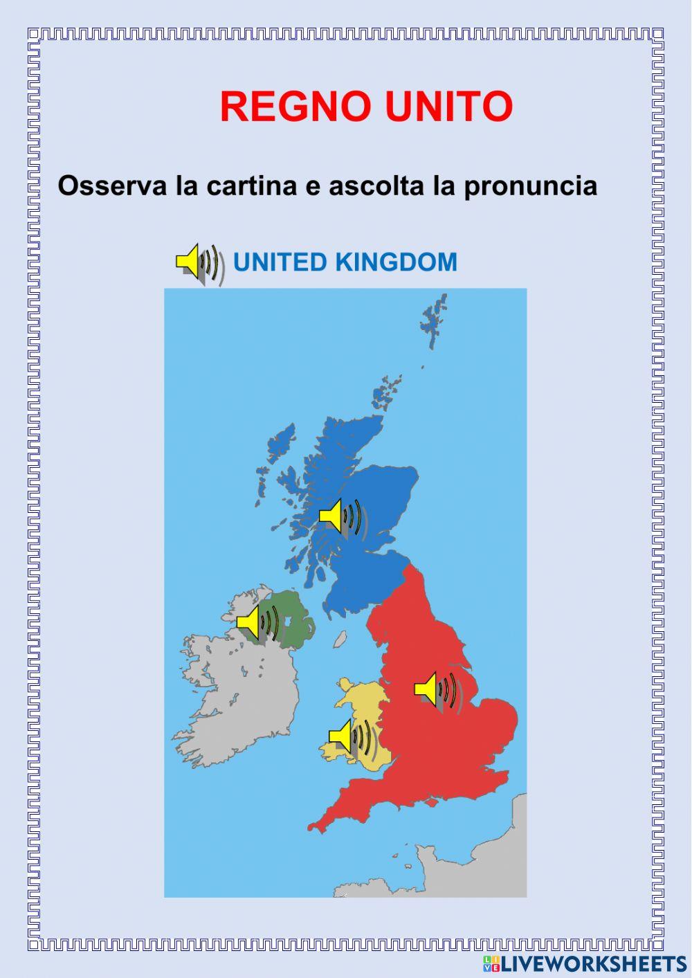REGNO UNITO: LE 4 NAZIONI
