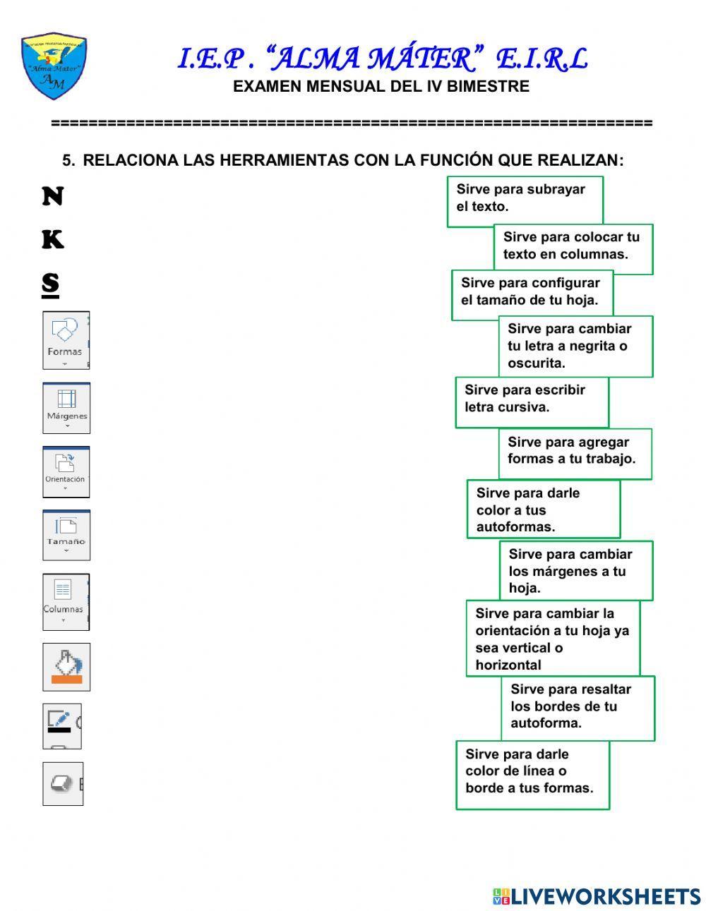 Herramientas de word