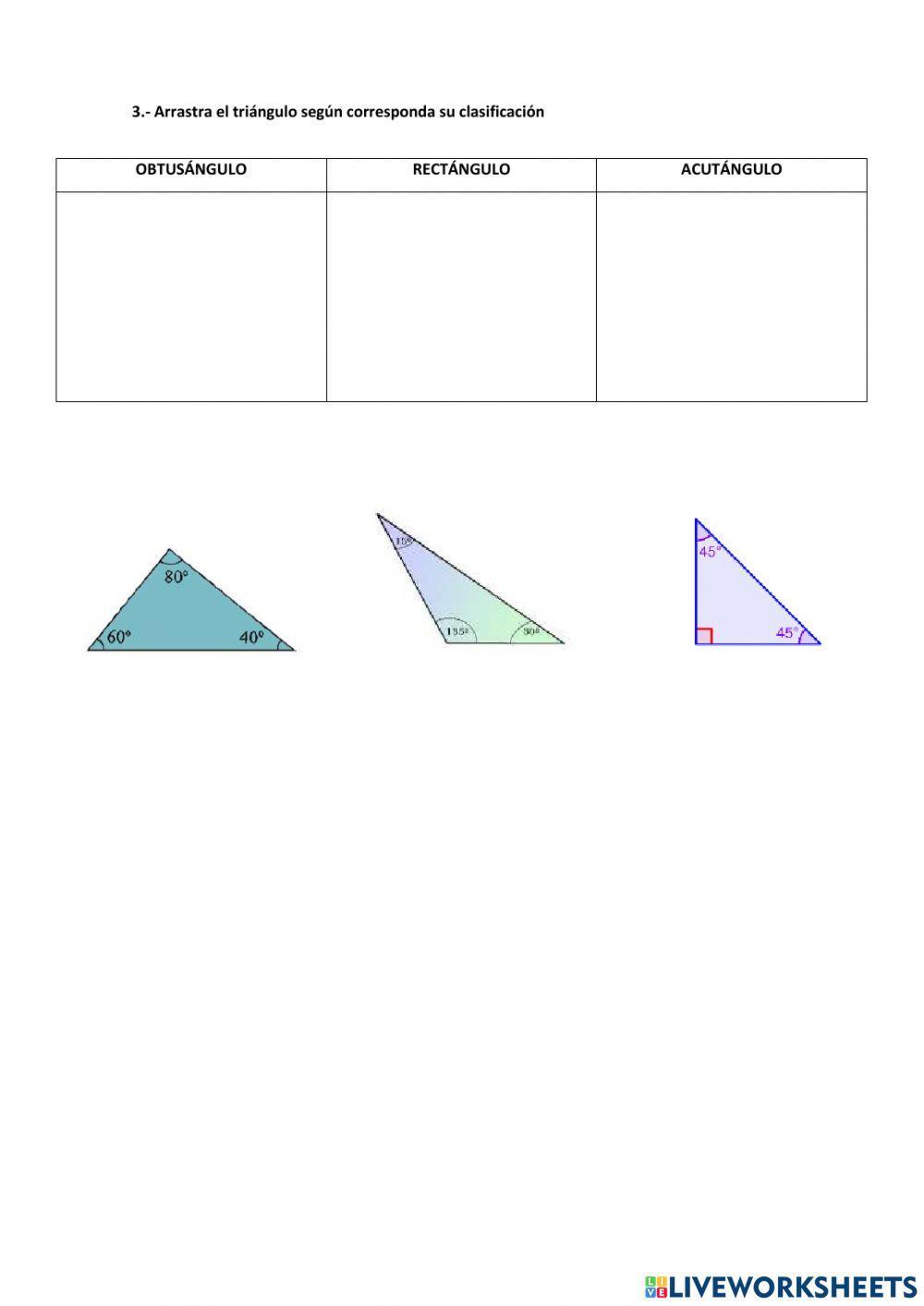 Tipos de triángulos