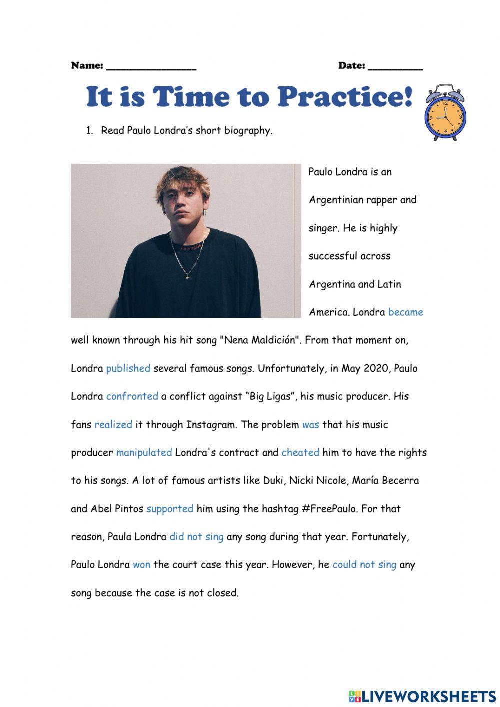 Past Simple - General Revision