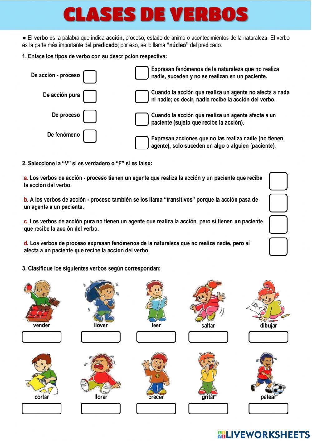 Clases de verbos