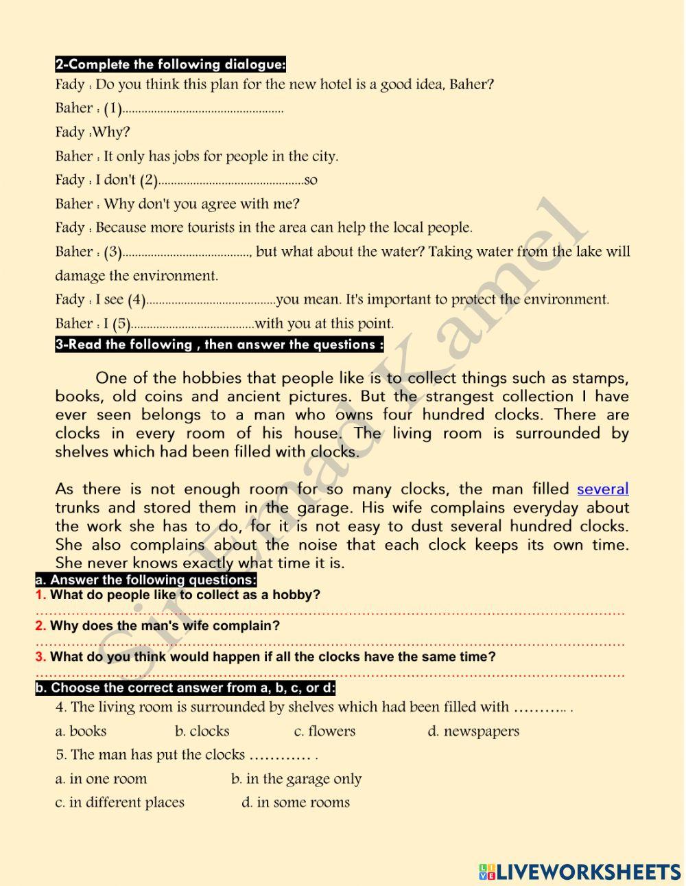 Prep 2 Unit 4 O level