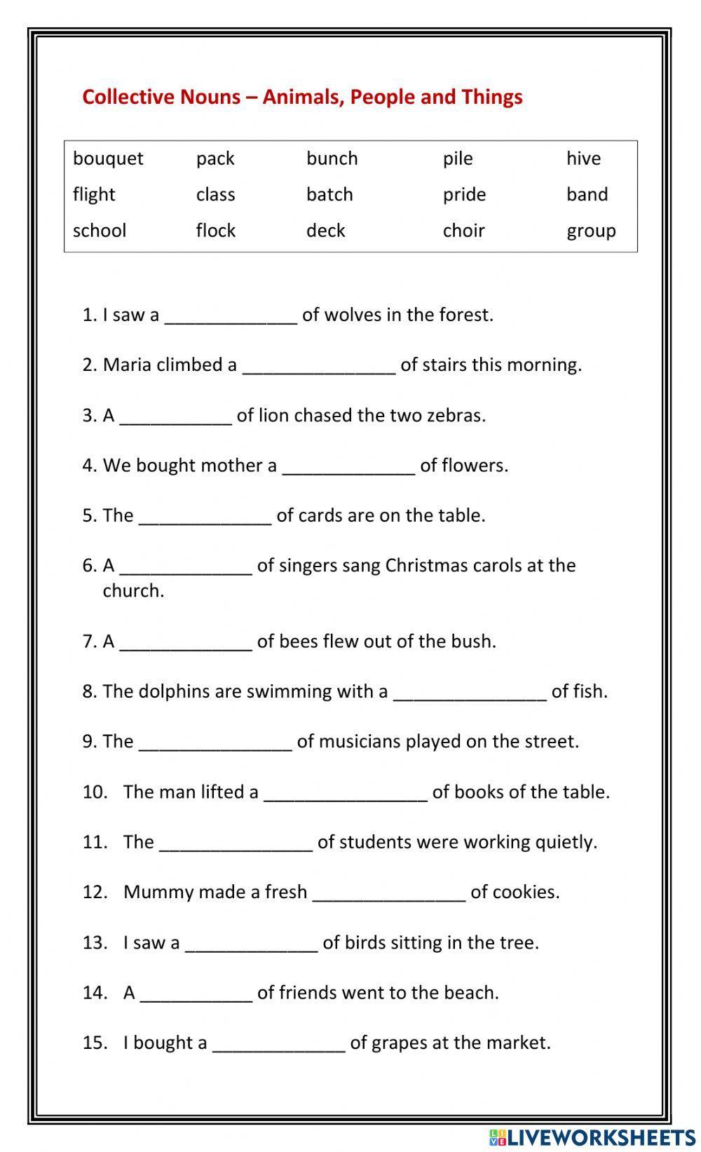 Collective Nouns Collective Nouns