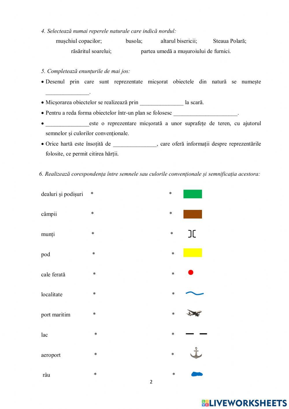 Orizontul local și cel apropiat. Recapitulare