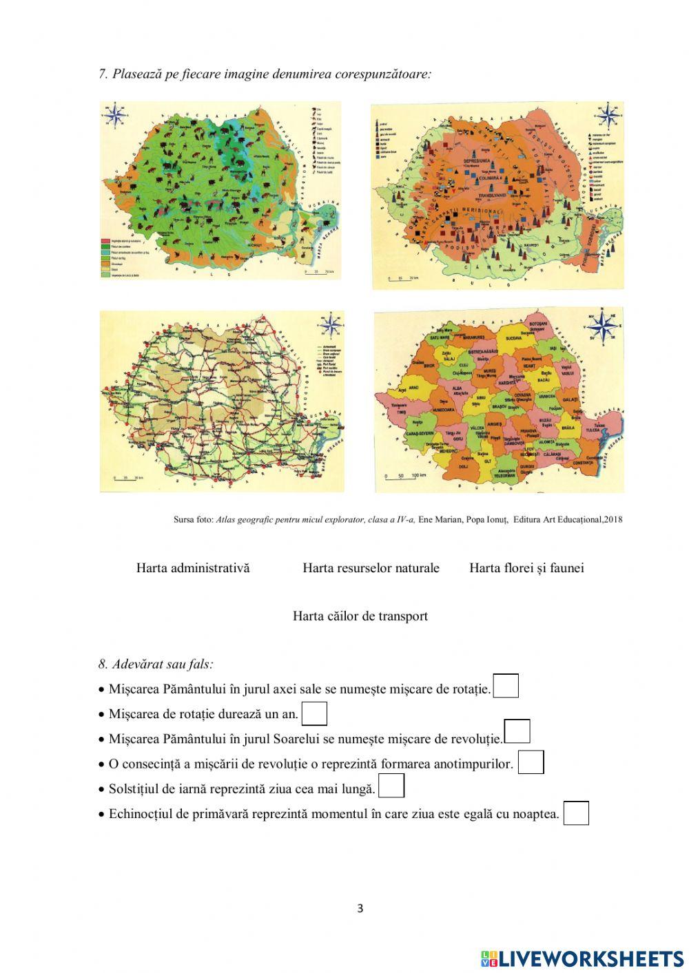 Orizontul local și cel apropiat. Recapitulare
