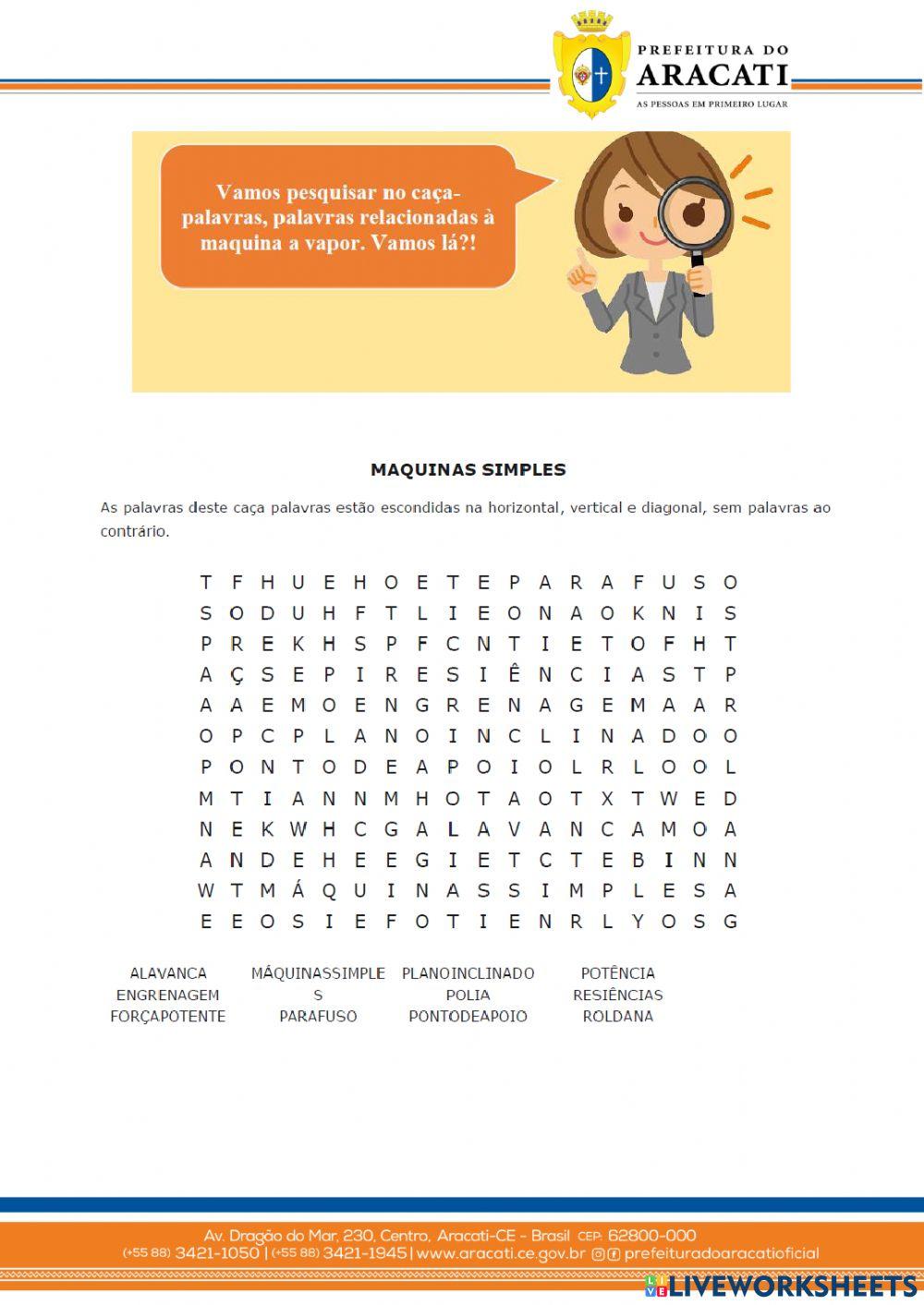 Atividade 7º ano - história das máquinas