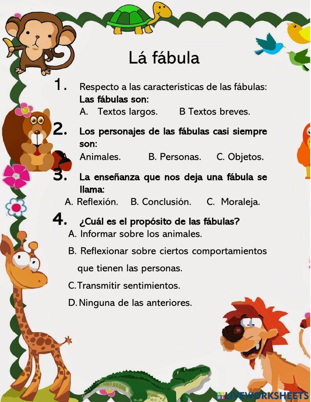 La fábula y el cuento