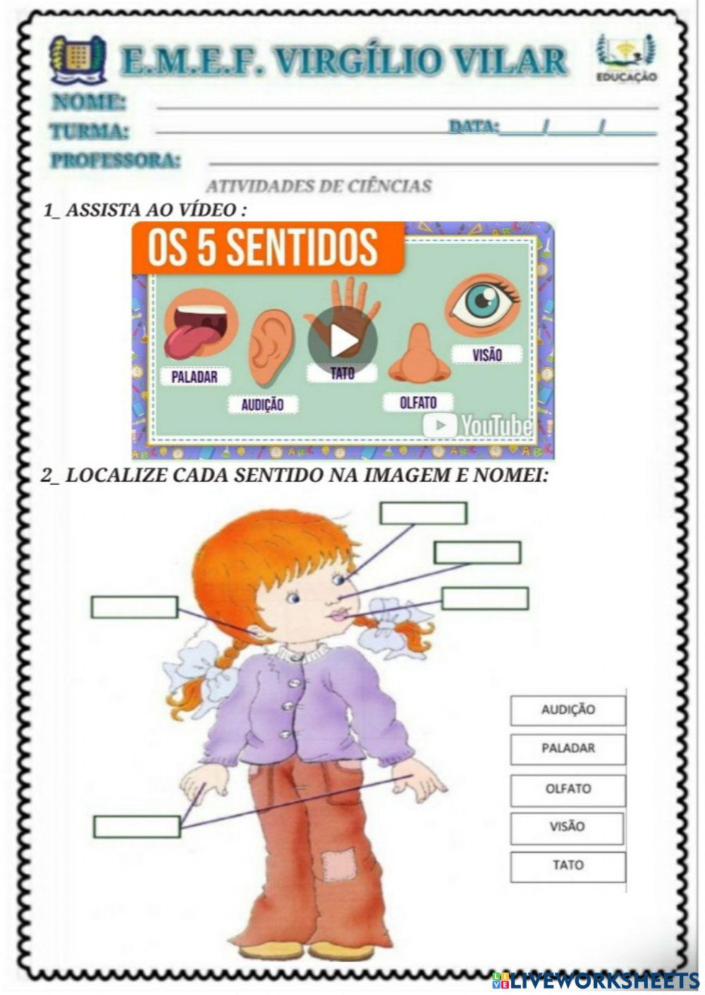 Atividades de ciências