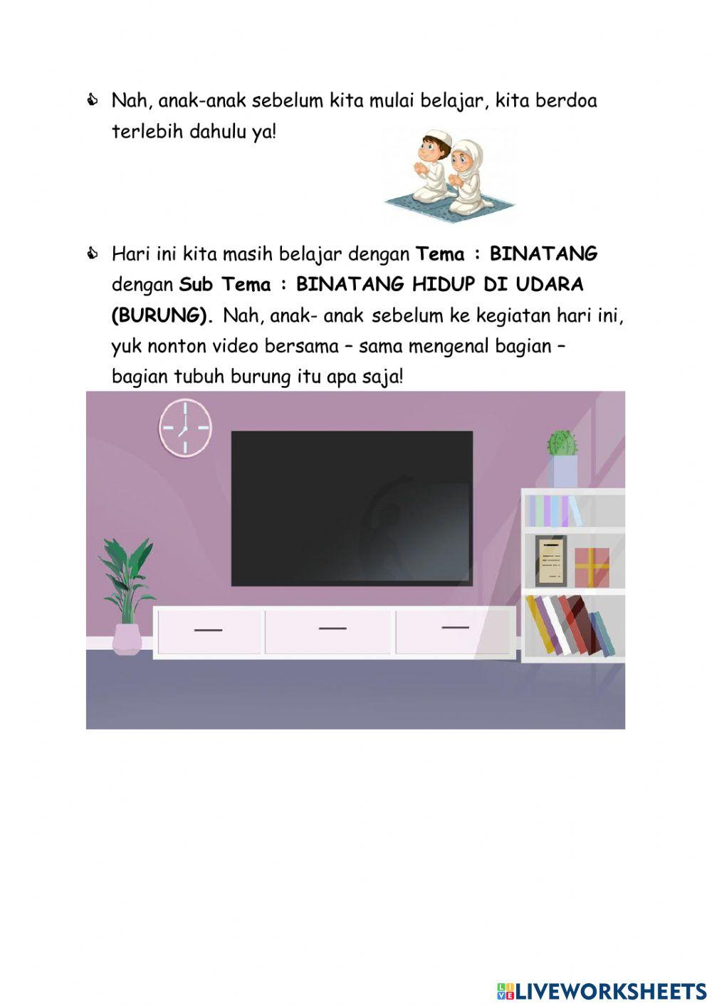 Tema binatang burung