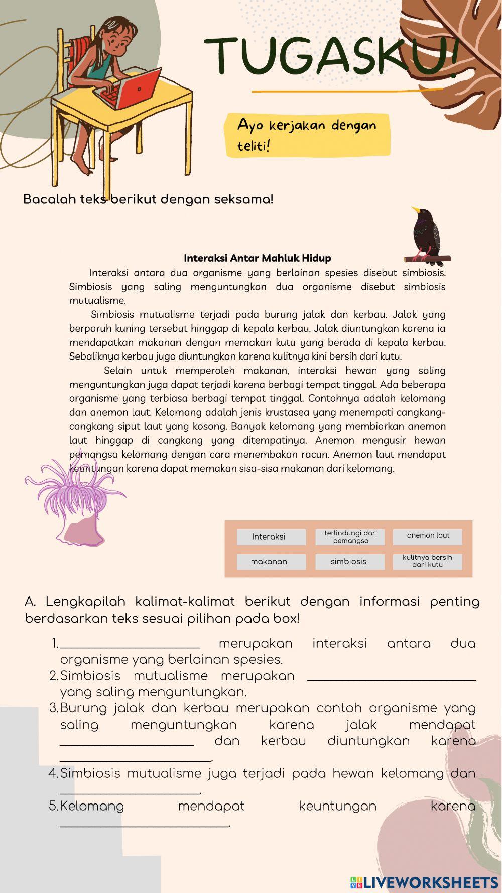 Bahasa Indonesia Tema 5 Subtema 2