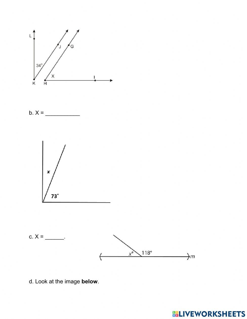 Grade 6 Angles Test