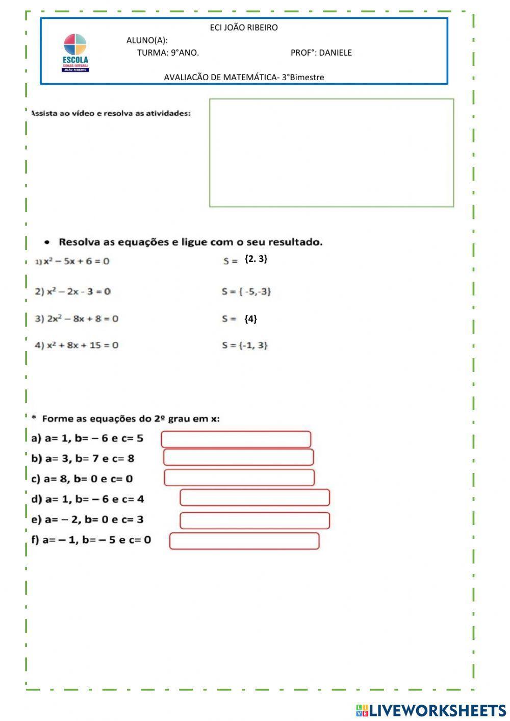 Equação do 2º grau
