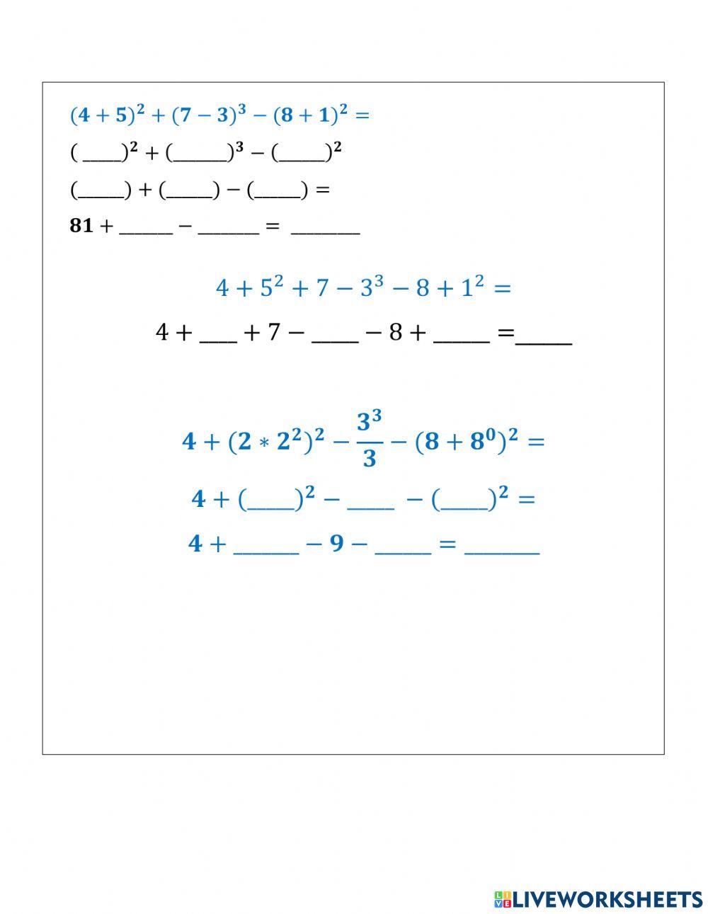 Propiedades de la Potenciación