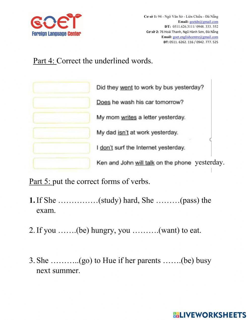 Movers end of month test 5th month