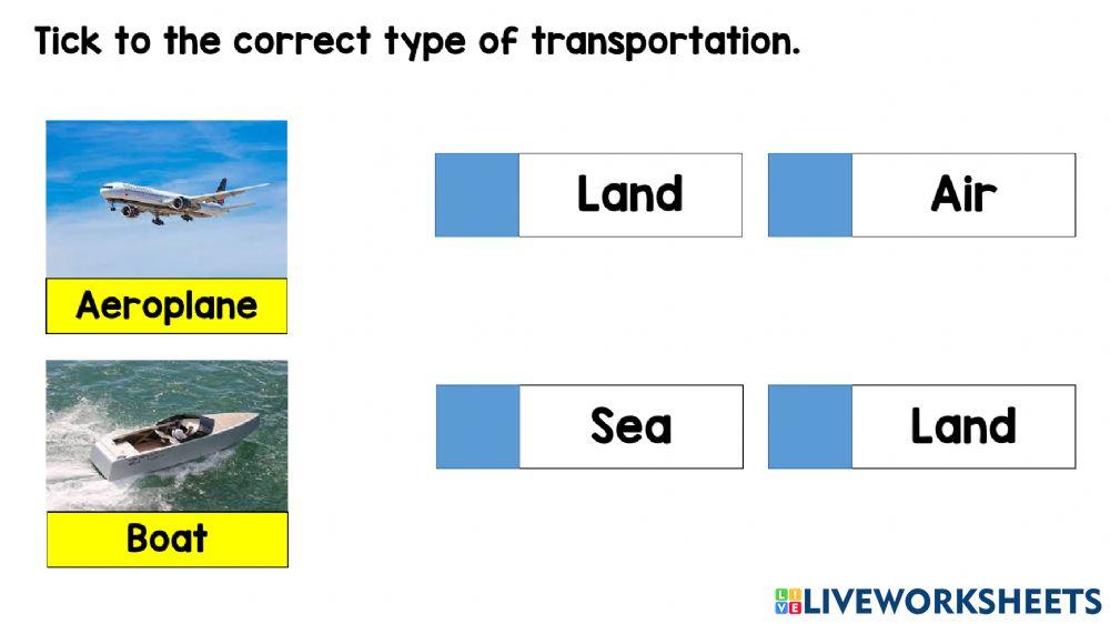 Types of transportation