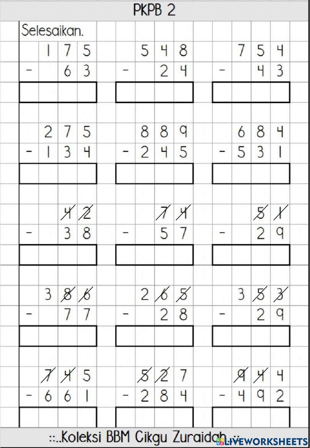 Tolak dengan kumpul semula