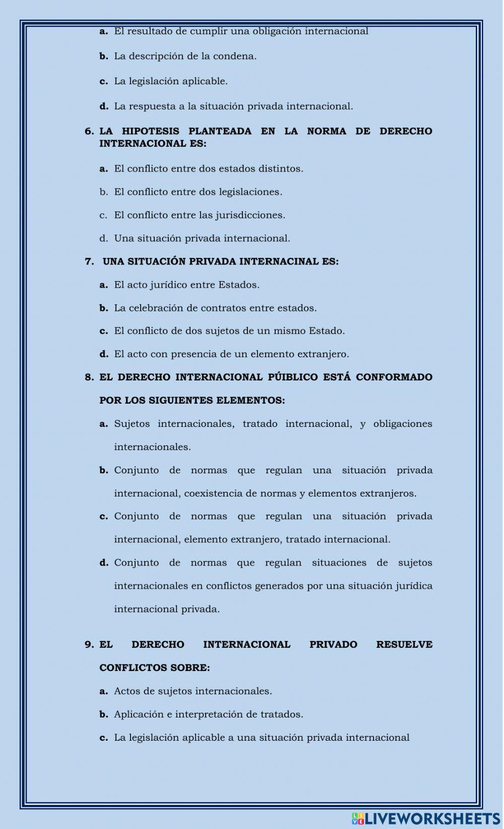 Repaso derecho internacinal privado i