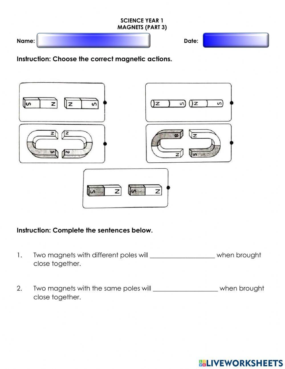 Attraction and Repulsion of Magnets