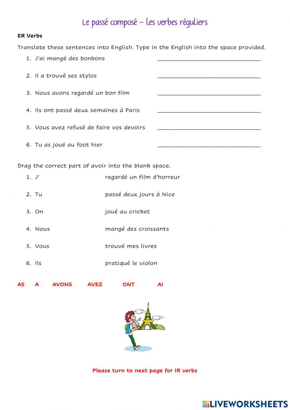 Year 8 Tricolore 2 Unit 5 Past Tense revision