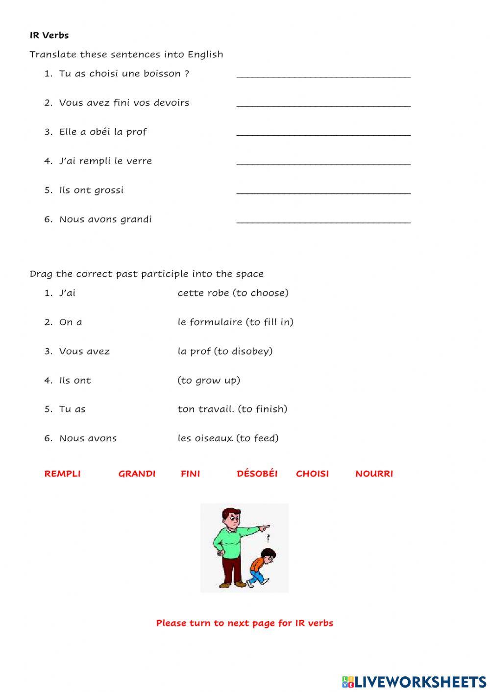Year 8 Tricolore 2 Unit 5 Past Tense revision