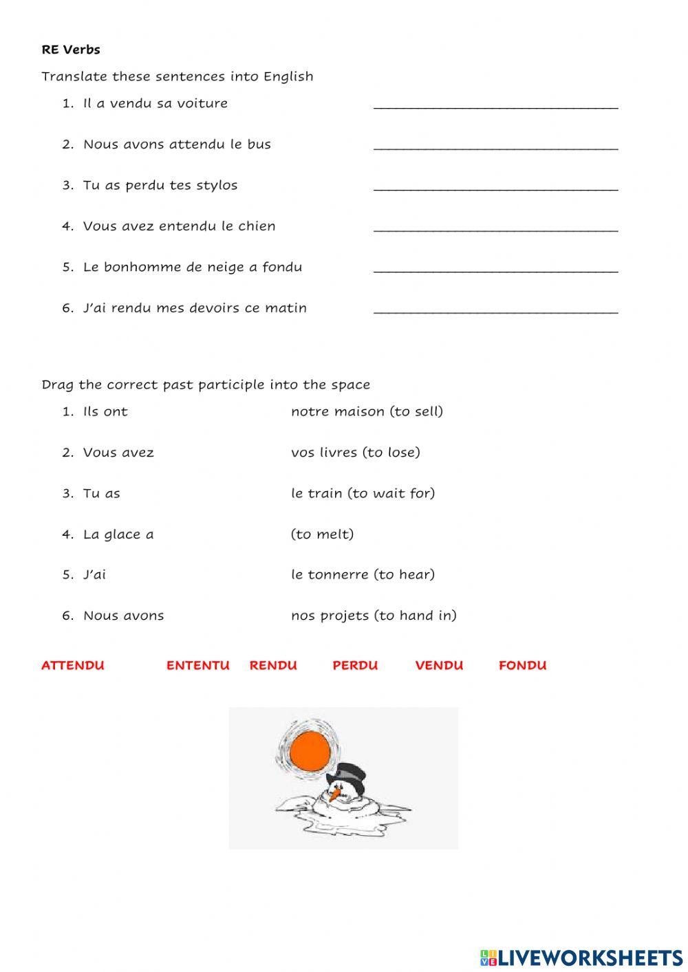 Year 8 Tricolore 2 Unit 5 Past Tense revision