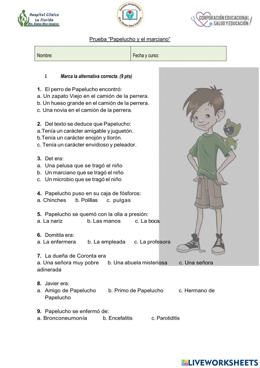 Papelucho y el marciano