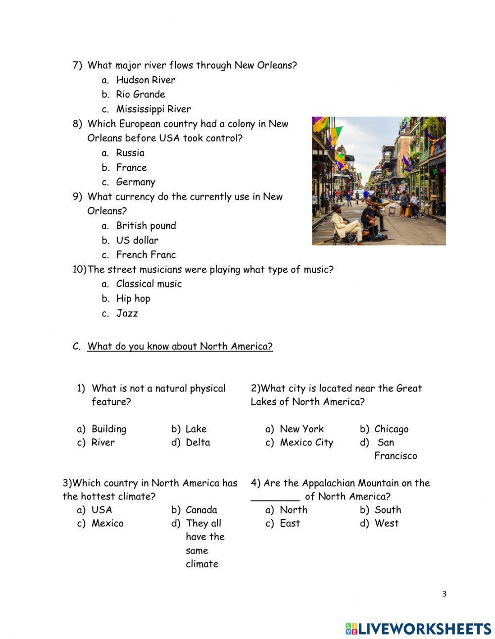 North America: What do you know?