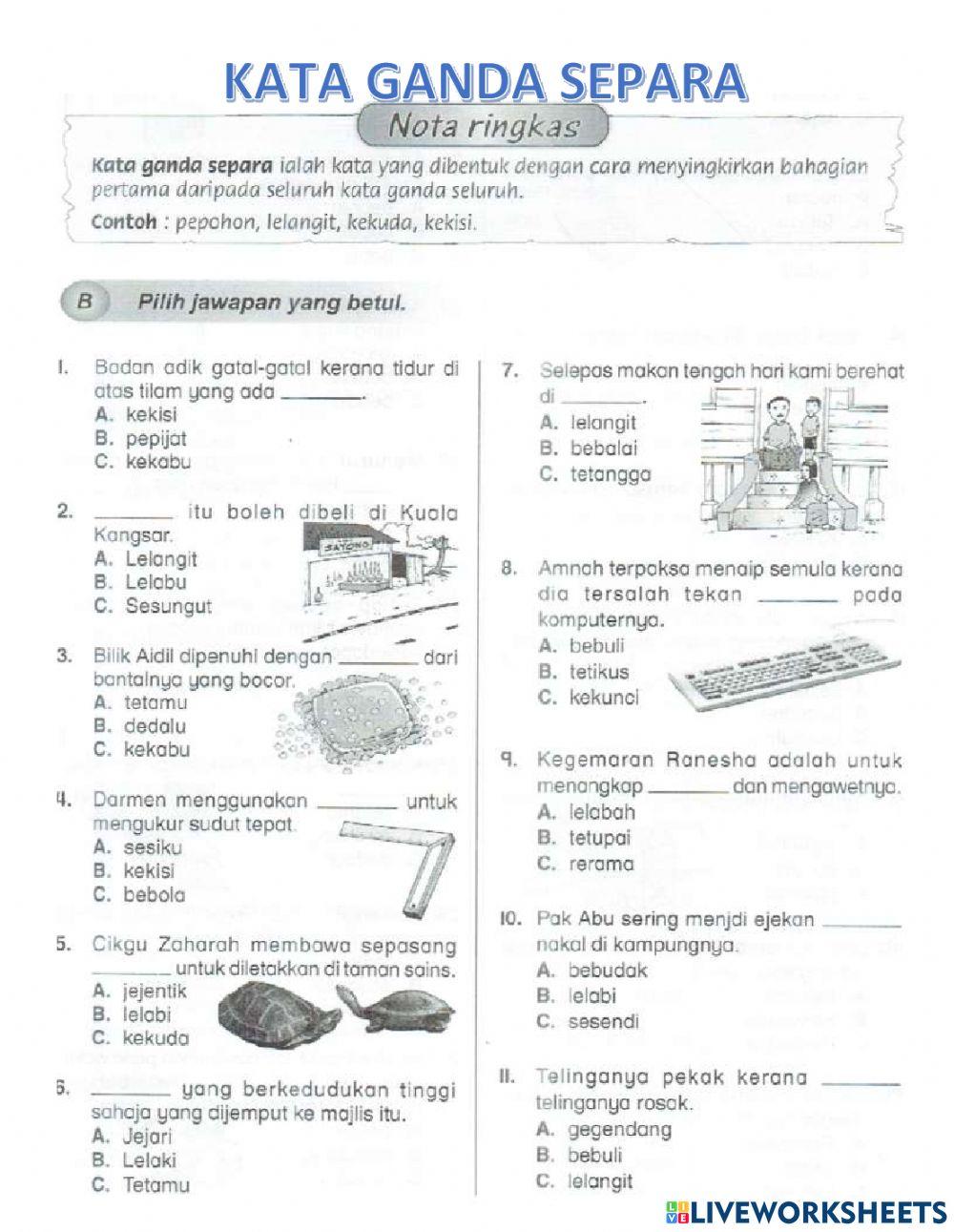 MINGGU 38 KATA GANDA (TAHUN 5)
