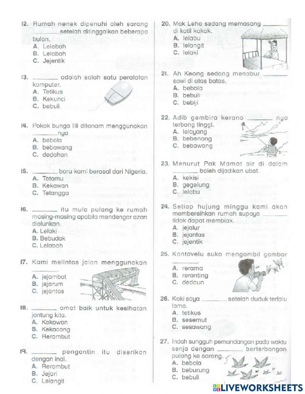 MINGGU 38 KATA GANDA (TAHUN 5)