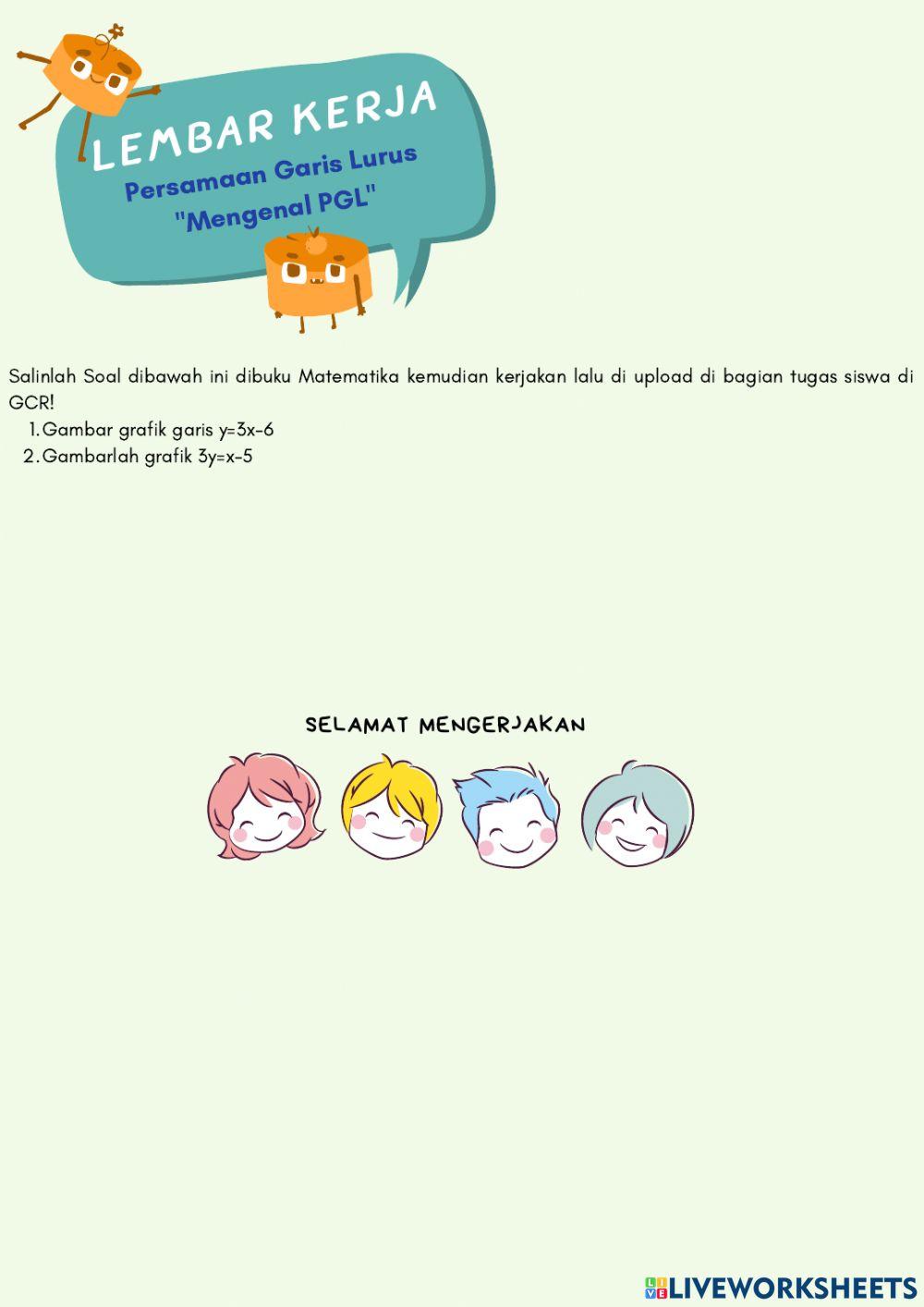 Persamaan Garis Lurus