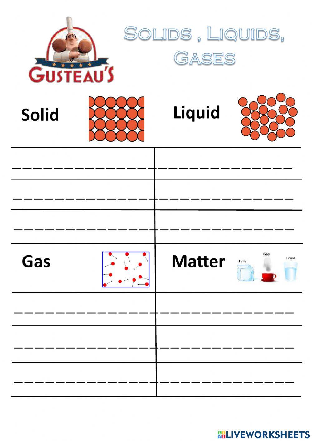 Solids,Liquids,Gases