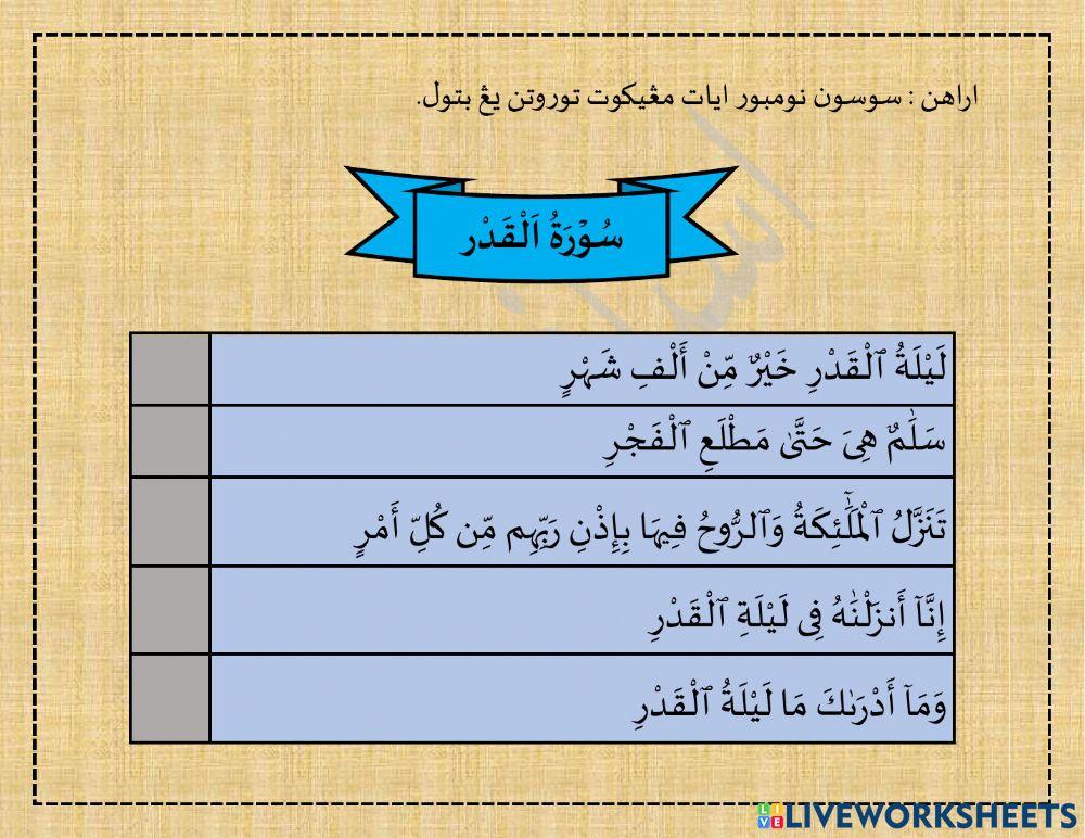 Surah Al Qadr 2