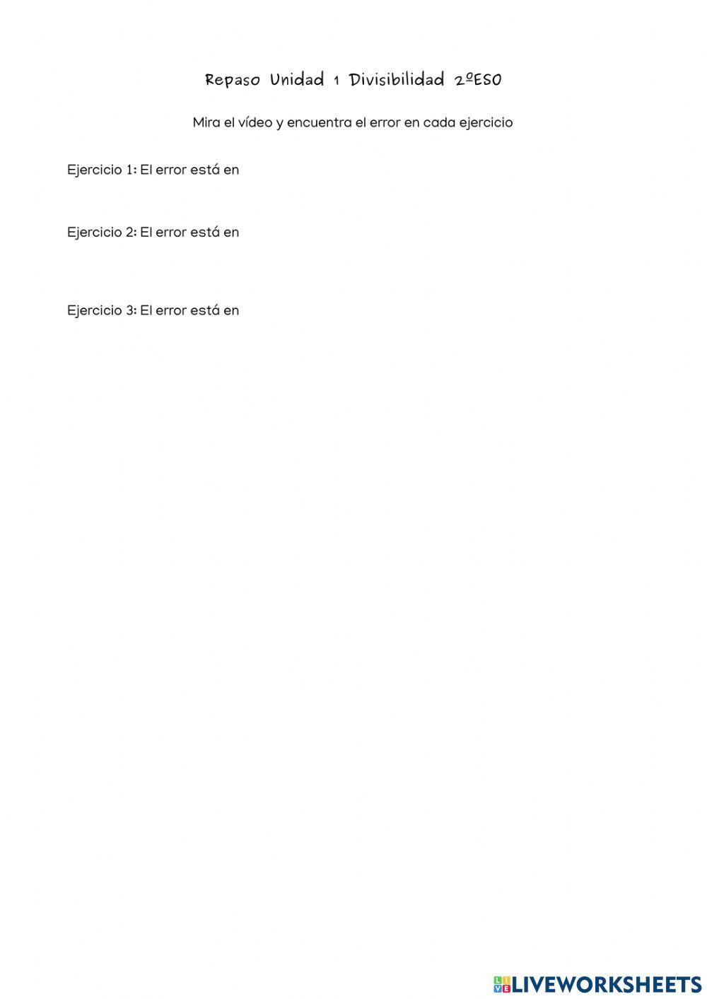 Repaso divisibilidad