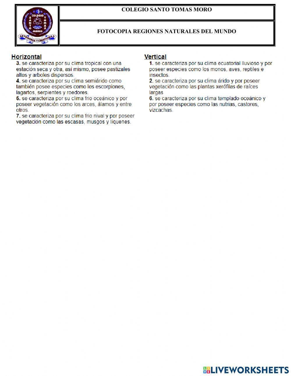 Regiones naturales del mundo