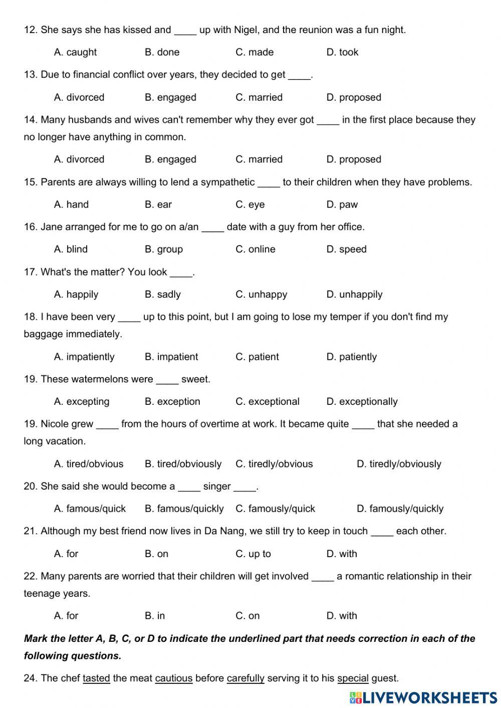 Unit 2: PRACTICE TEST 1