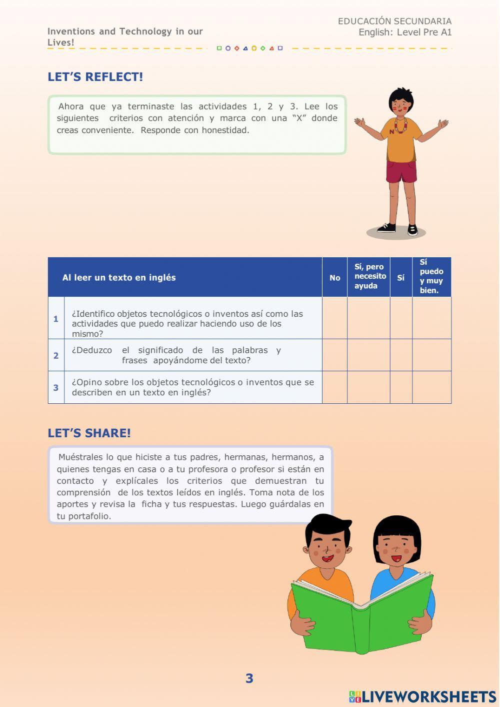 Inventions and Technology in our Lives! week 30 irc Pre A1Act.2 Inventions