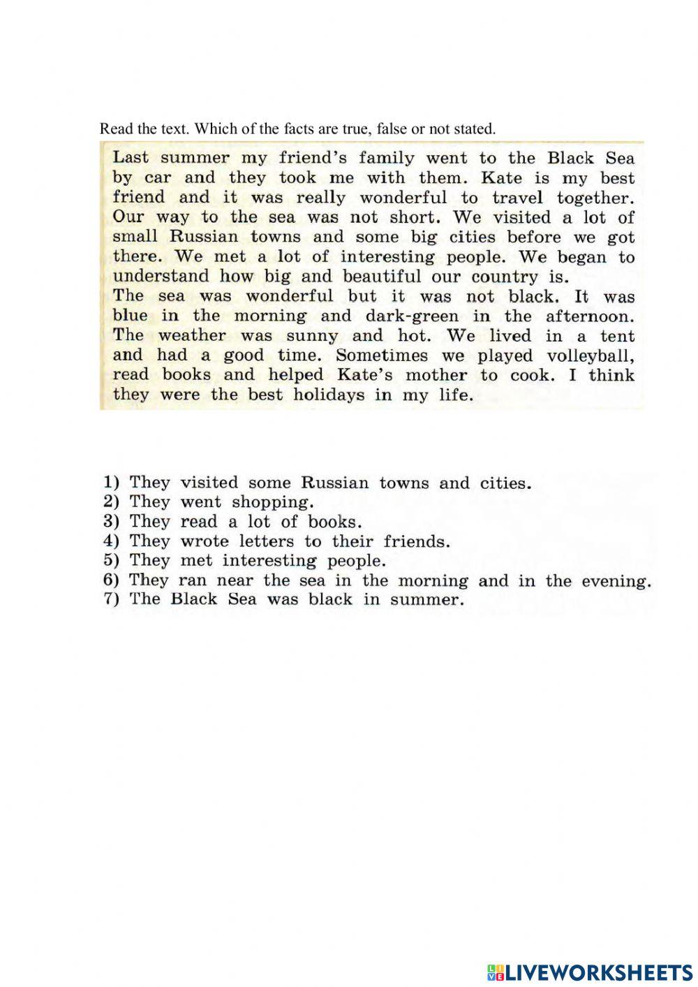 Reading for 5 a grade