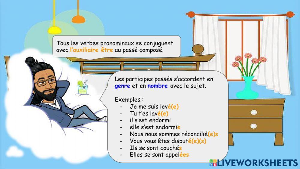 Passé composé des verbes pronominaux