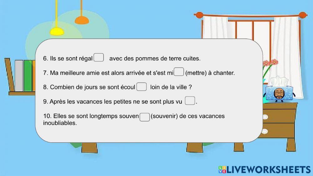 Passé composé des verbes pronominaux