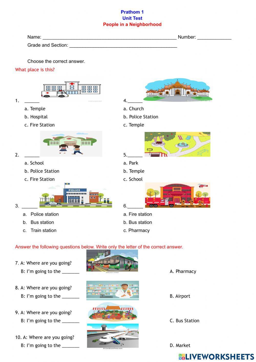 Places in a Neighborhood