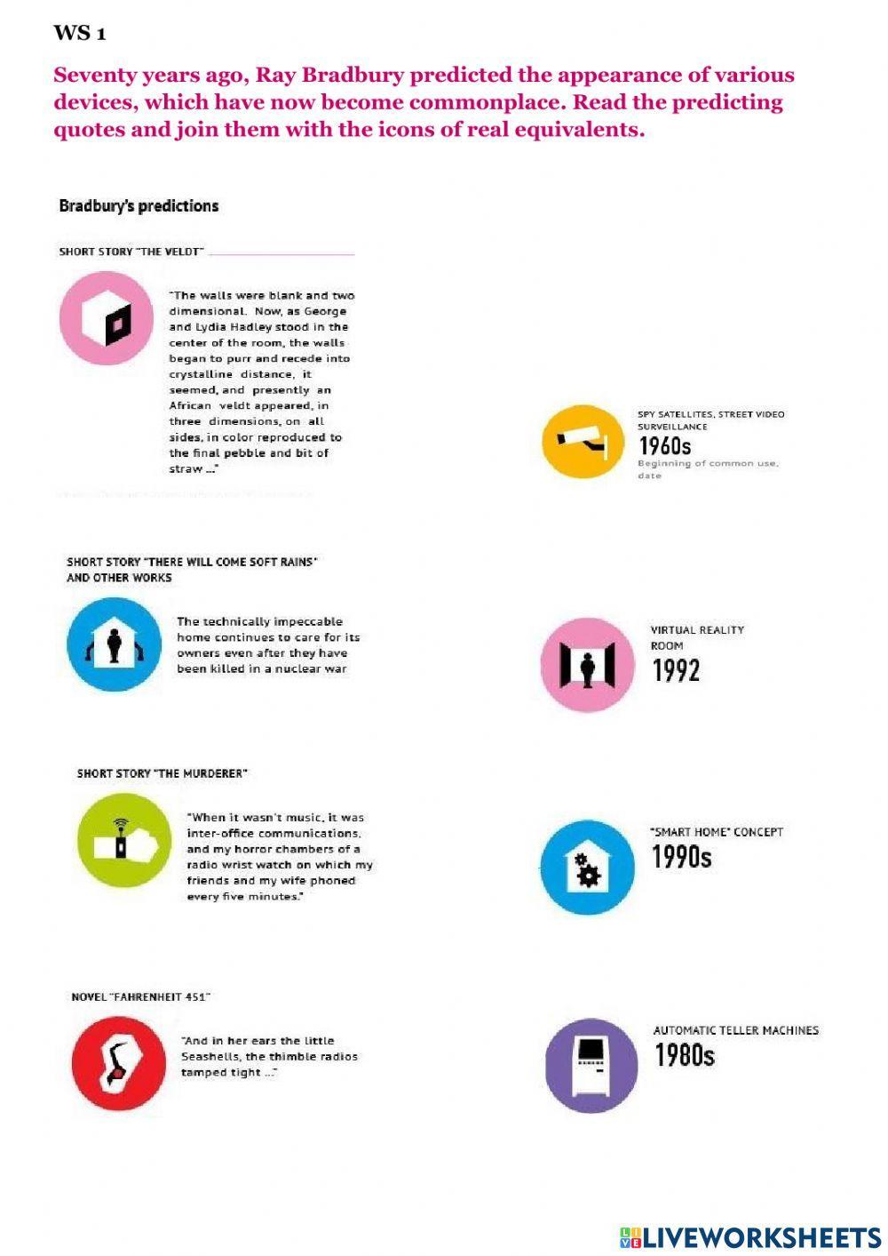 The Veldt by Ray Bradbury WS1