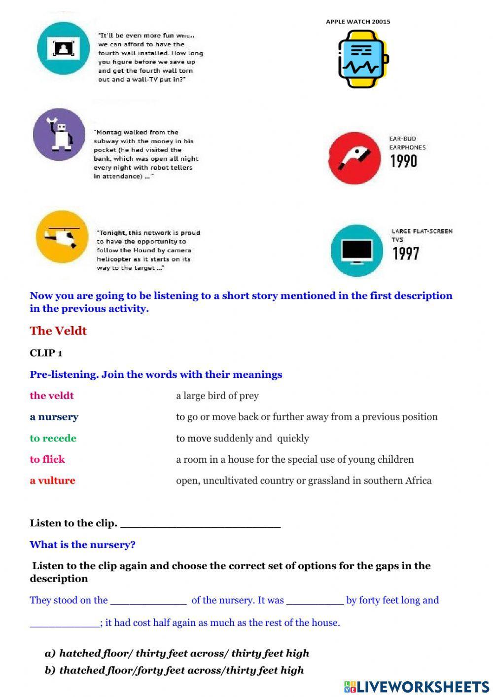 The Veldt by Ray Bradbury WS1