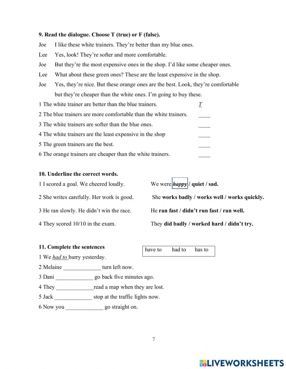 DS - Fa4 - Test 2.1 Writing
