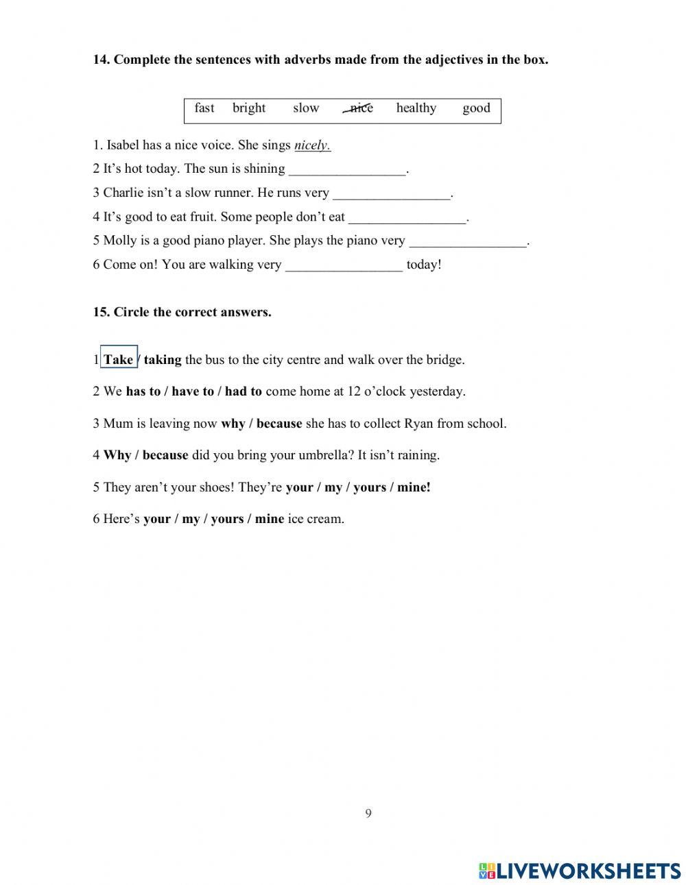 DS - Fa4 - Test 2.1 Writing