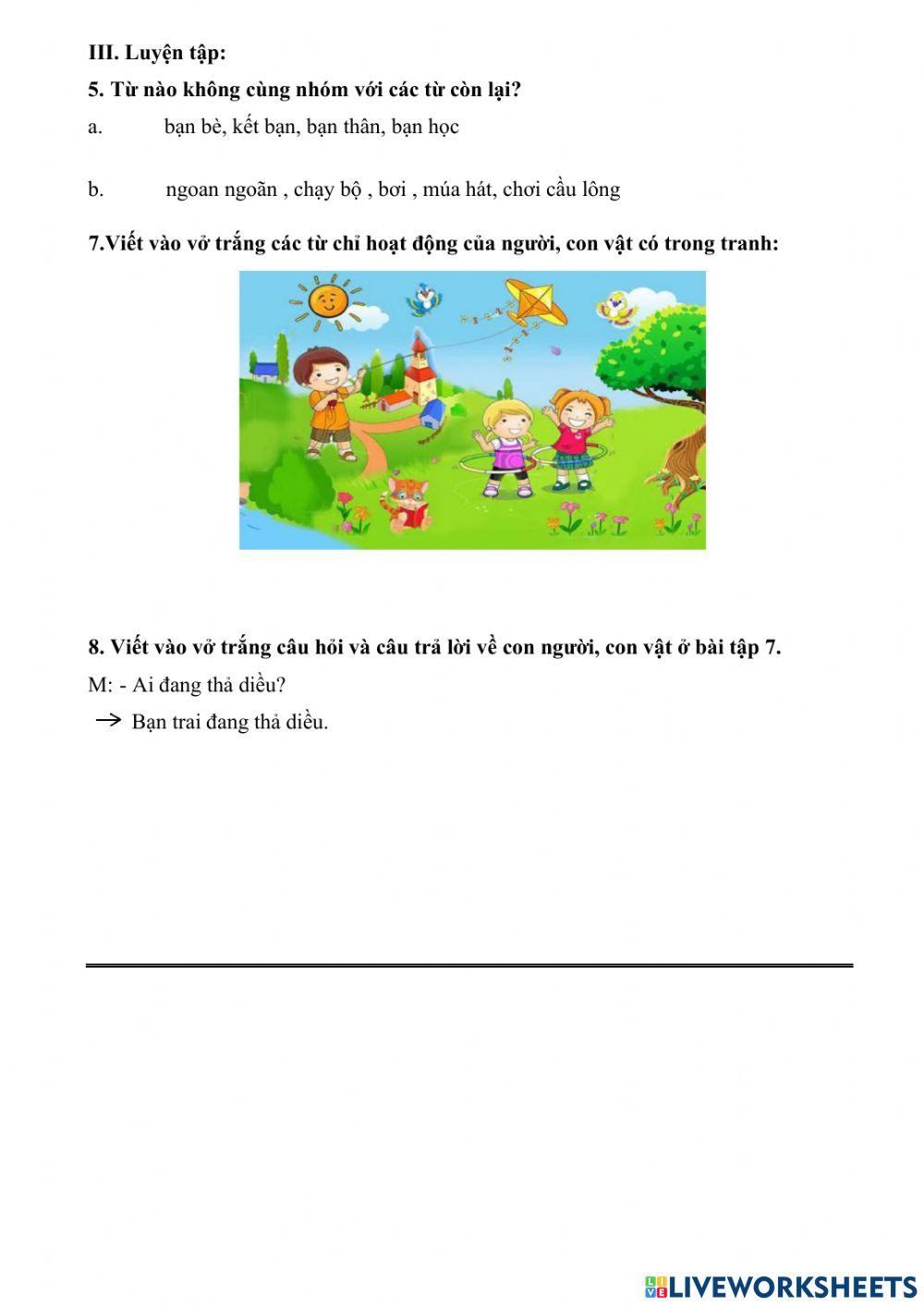 Tiếng Việt lớp 2 CTST Tuần 3