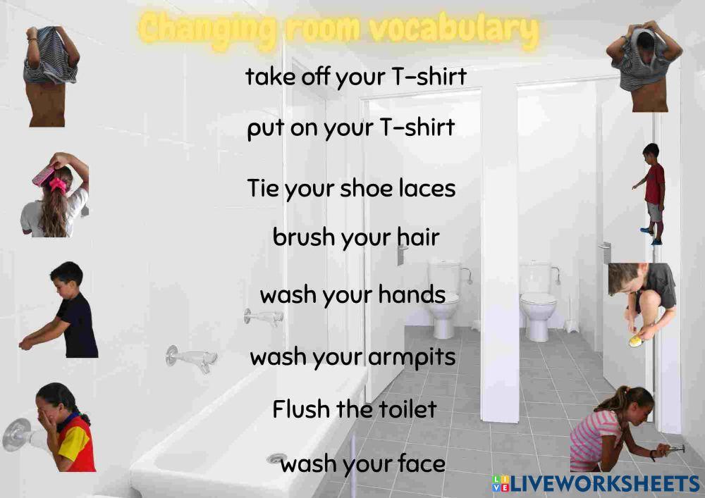 Vocabulary changing room