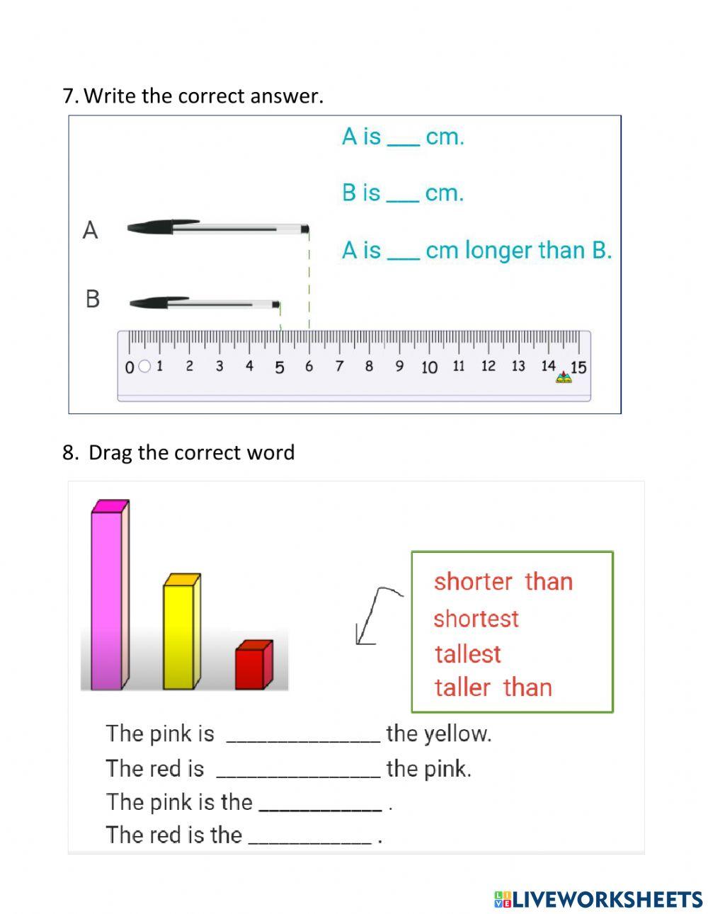 P2 math test free interactive worksheets 3960590