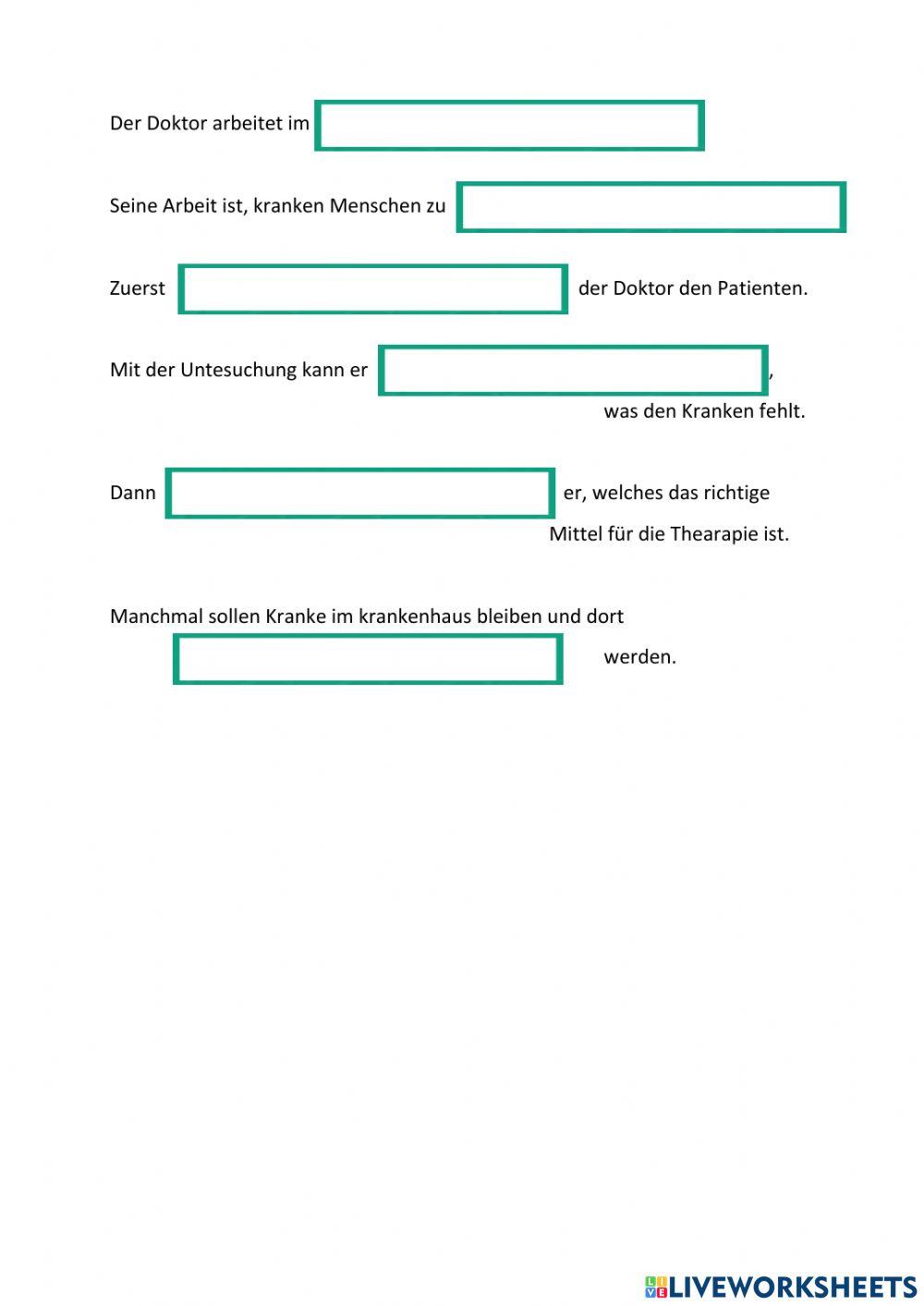 Der Doktor im Krankenhaus
